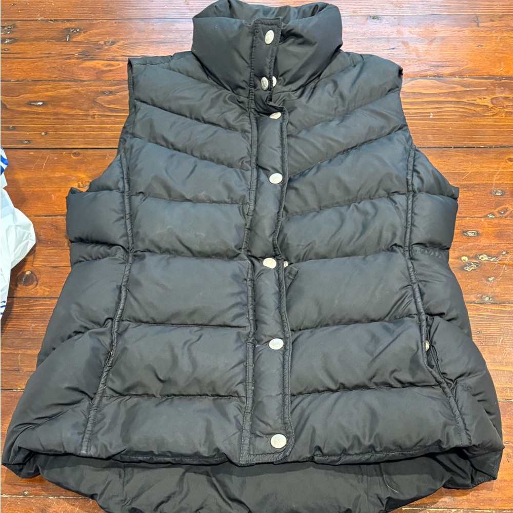 J.Crew Black Puffer Vest